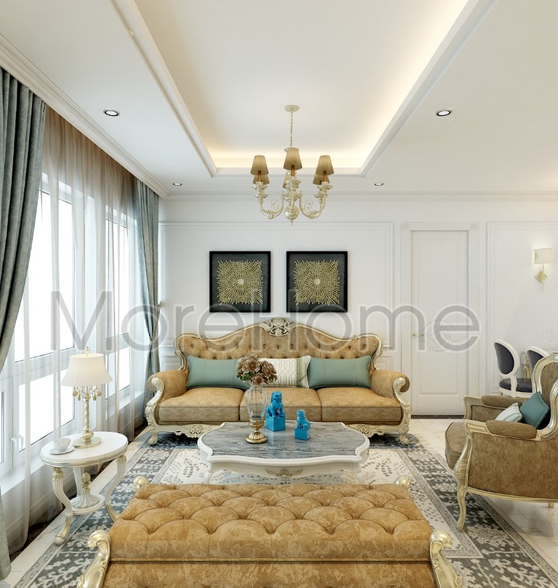 Thi công đồ nội thất tân cổ điển vinhomes