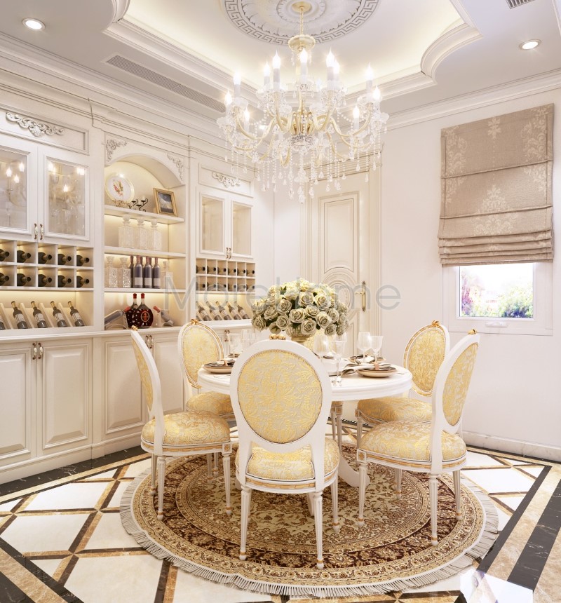 Thiết kế đồ nội thất chung cư tân cổ điển hiện đại